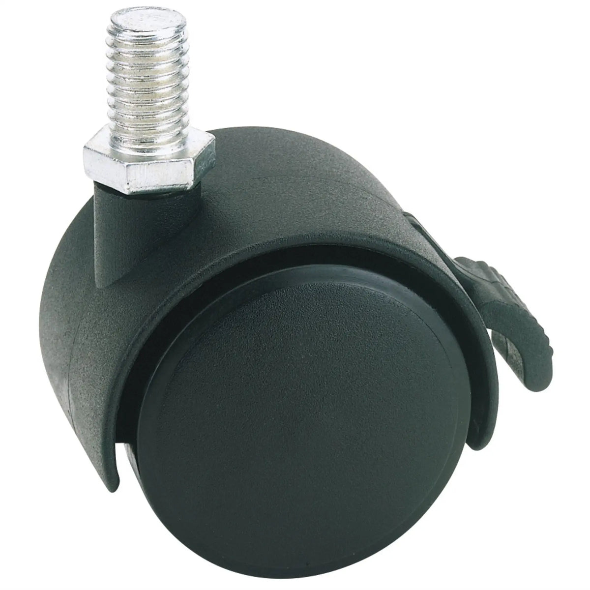 Draper Twin Nylon Bolt Castor with Brake 40mm Diameter S.W.L. 25kg 65465  White Rose Tools