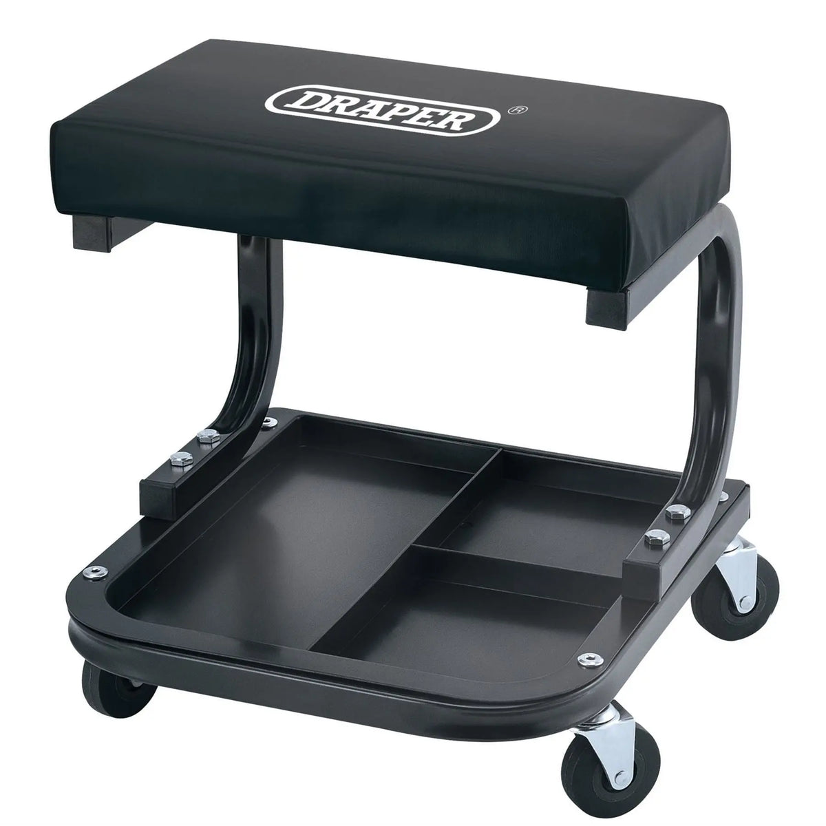 Draper Work Stool with Tool Tray 54243  White Rose Tools