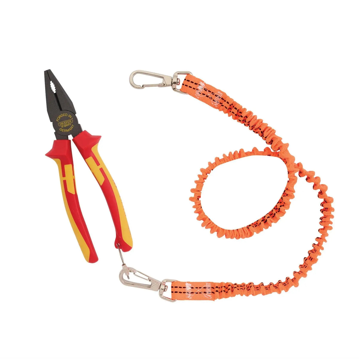 Draper XP1000 VDE Combination Pliers 200mm Tethered 99063  White Rose Tools