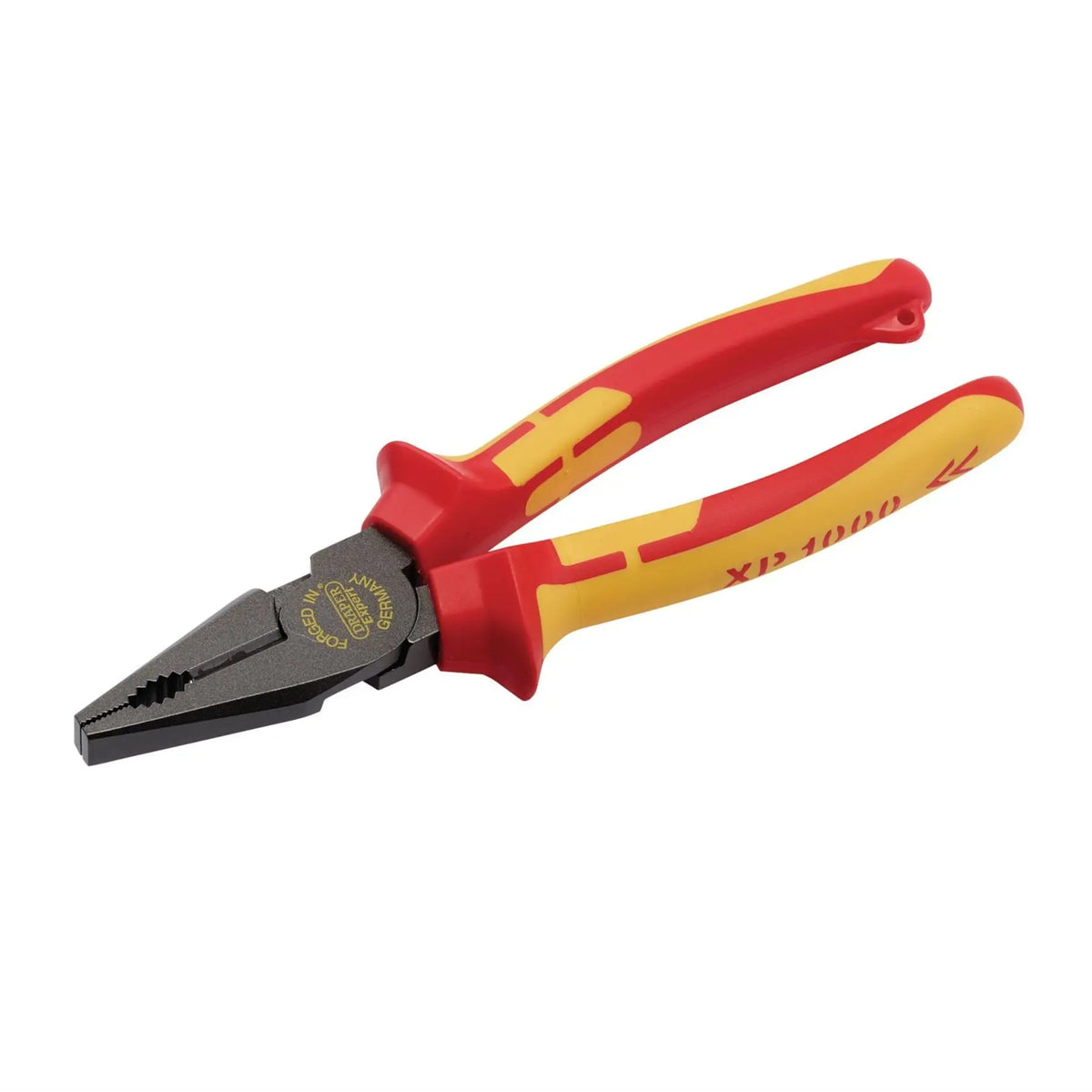 Draper XP1000 VDE Hi-Leverage Combination Pliers 200mm Tethered 99064  White Rose Tools