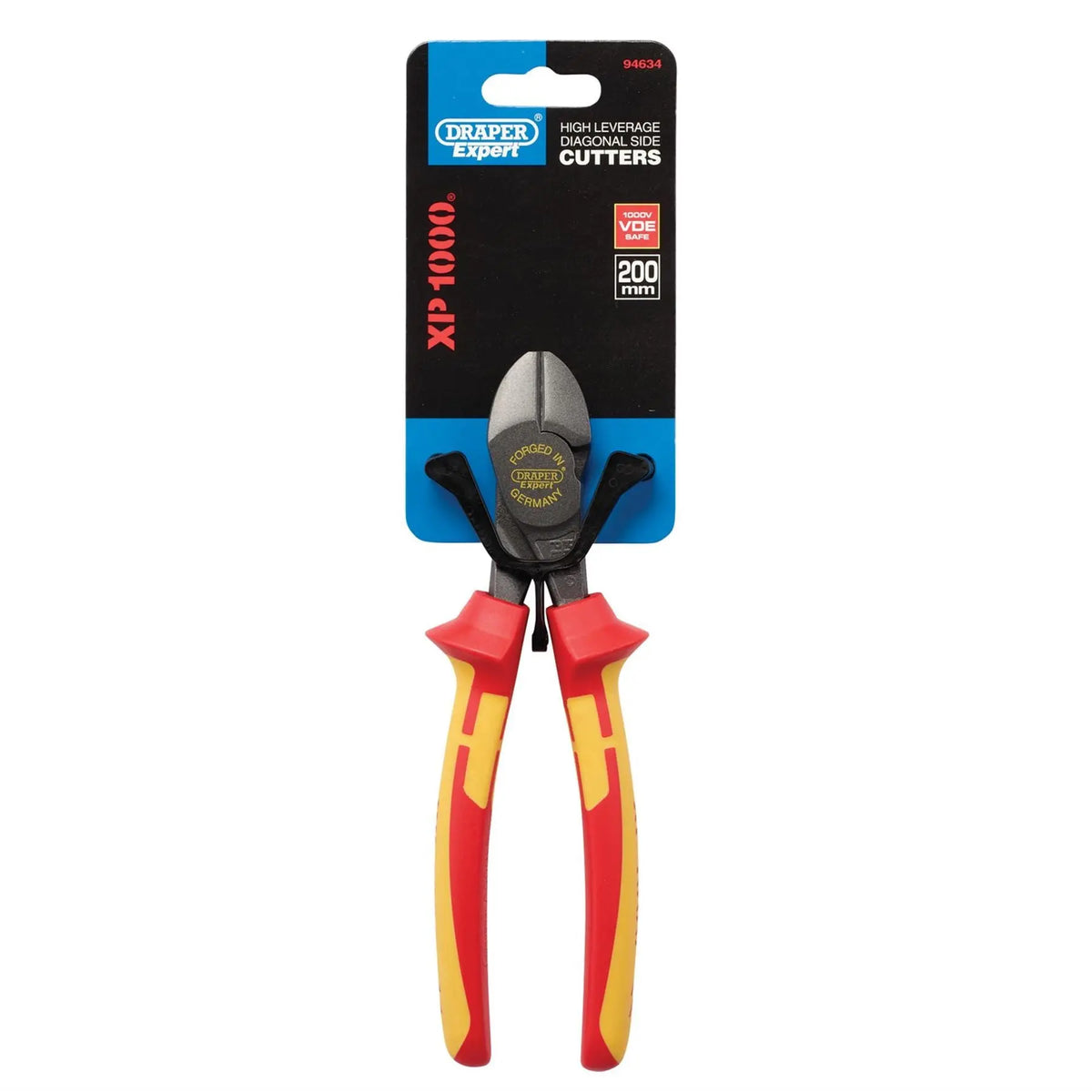 Draper XP1000 VDE Hi-Leverage Side Cutter 200mm 94634  White Rose Tools