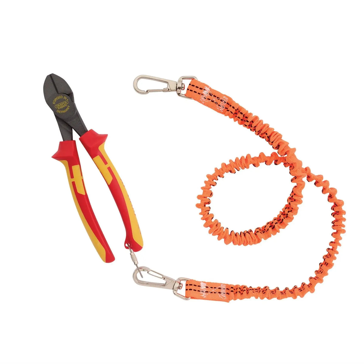 Draper XP1000 VDE Hi-Leverage Side Cutter 200mm Tethered 99054  White Rose Tools