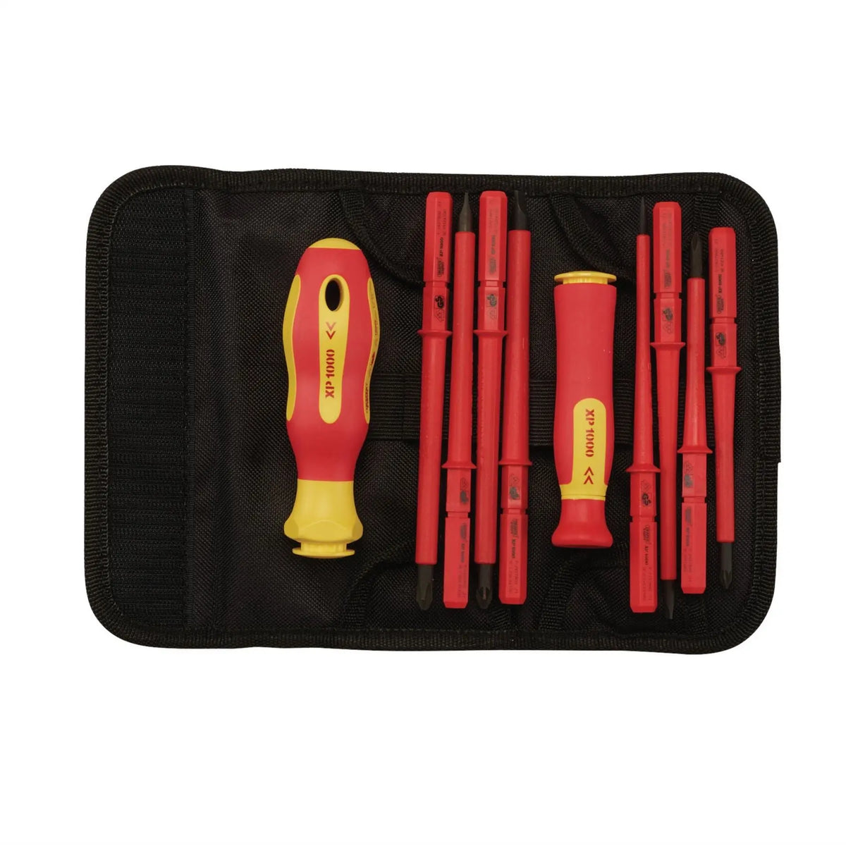 Draper XP1000 VDE Interchangeable Blade Screwdriver Set (10 Piece) 05721  White Rose Tools