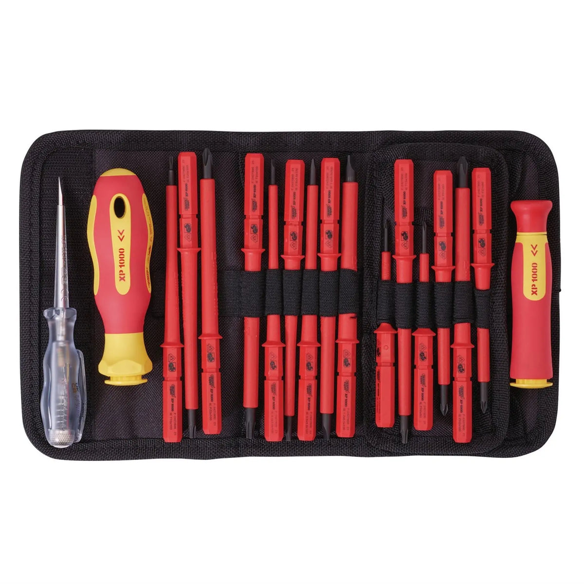 Draper XP1000 VDE Interchangeable Blade Screwdriver Set (18 Piece) 05776  White Rose Tools