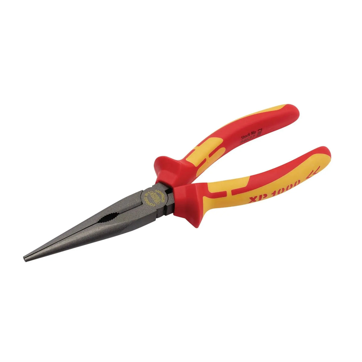 Draper XP1000 VDE Long Nose Pliers 200mm 94627  White Rose Tools