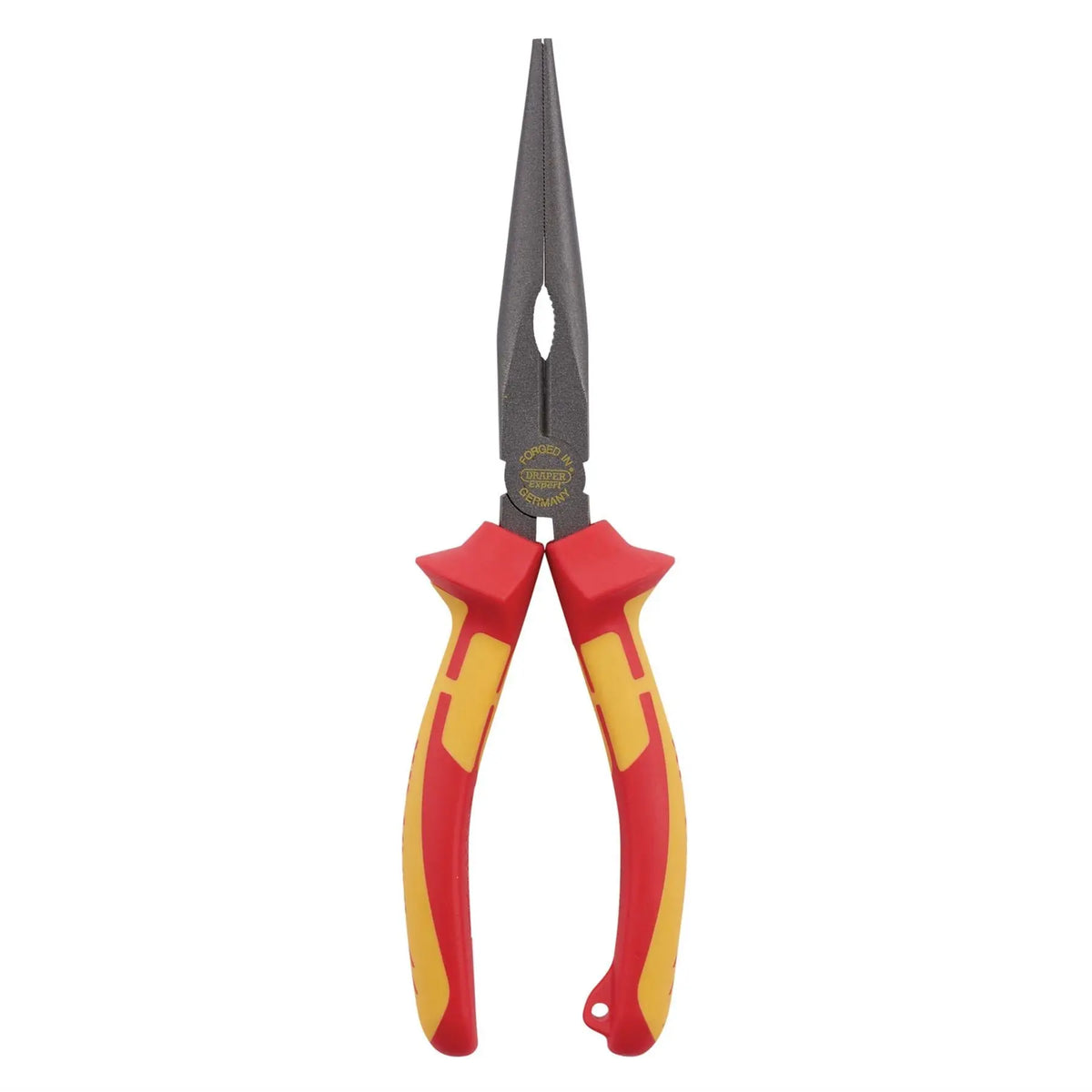 Draper XP1000 VDE Long Nose Pliers 200mm Tethered 99068  White Rose Tools