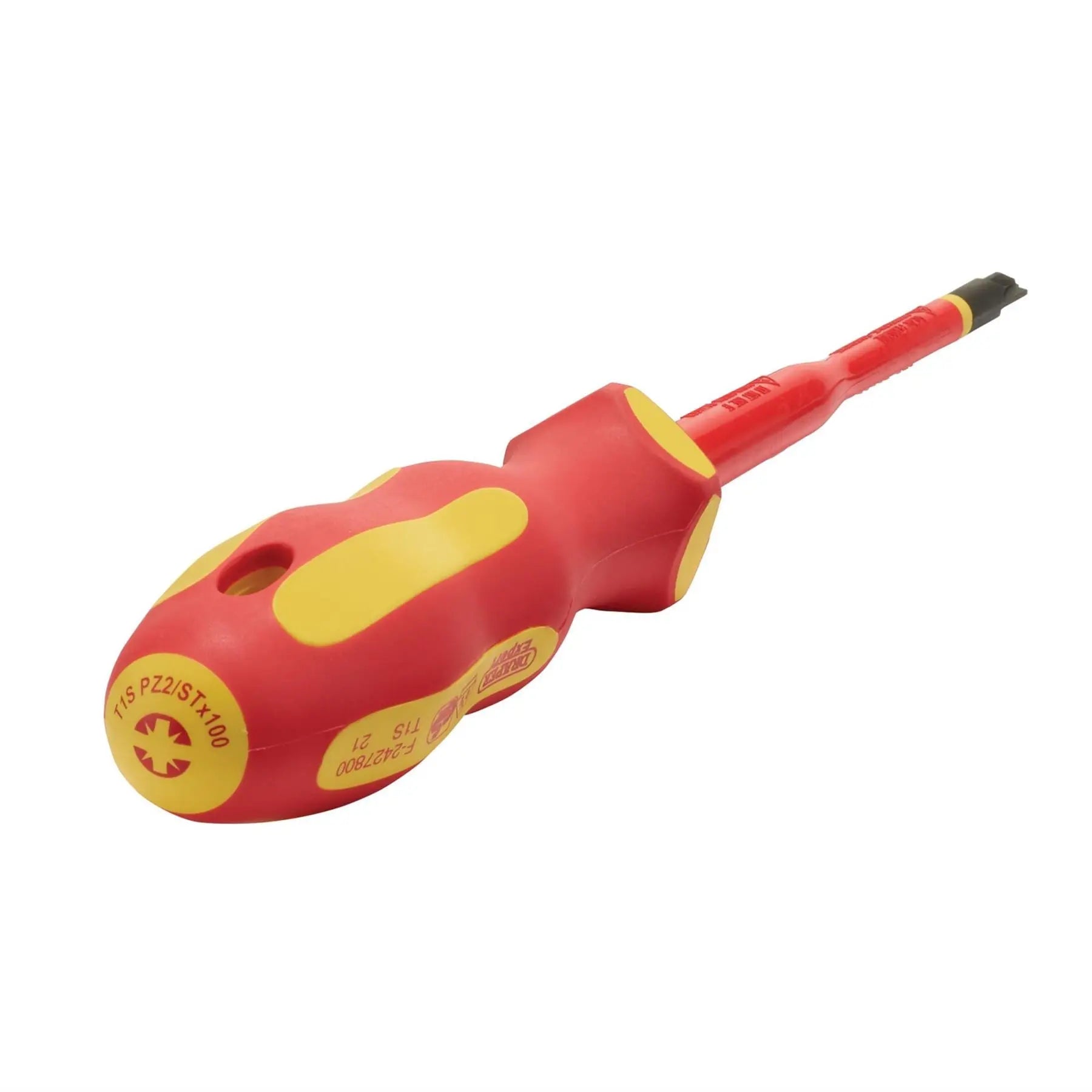 Draper XP1000 VDE PZ/SL Type Slimline Screwdriver No.2 x 100mm 02256  White Rose Tools