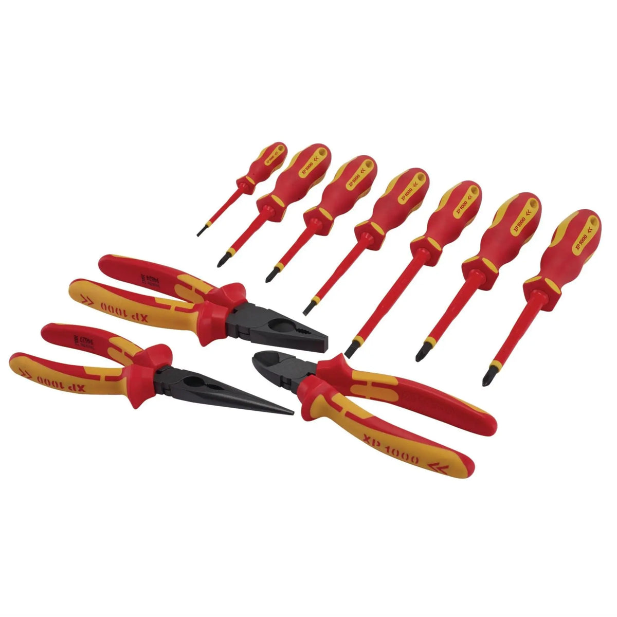 Draper XP1000 VDE Screwdriver and Pliers Set (10 Piece) 94859  White Rose Tools