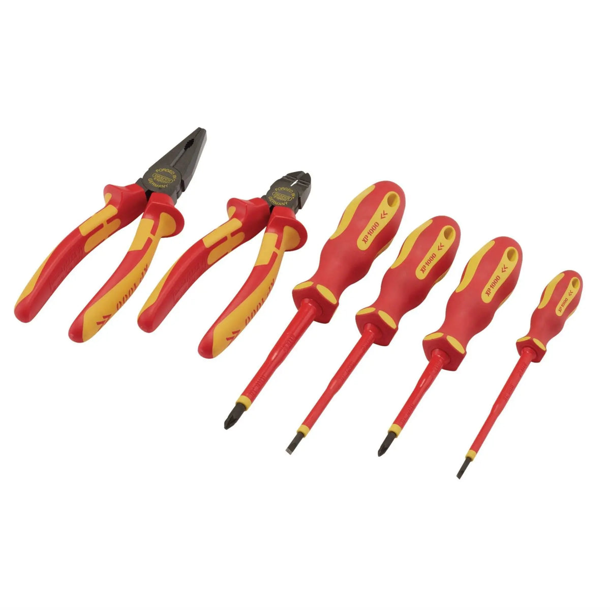 Draper XP1000 VDE Screwdriver and Pliers Set (6 Piece) 94848  White Rose Tools