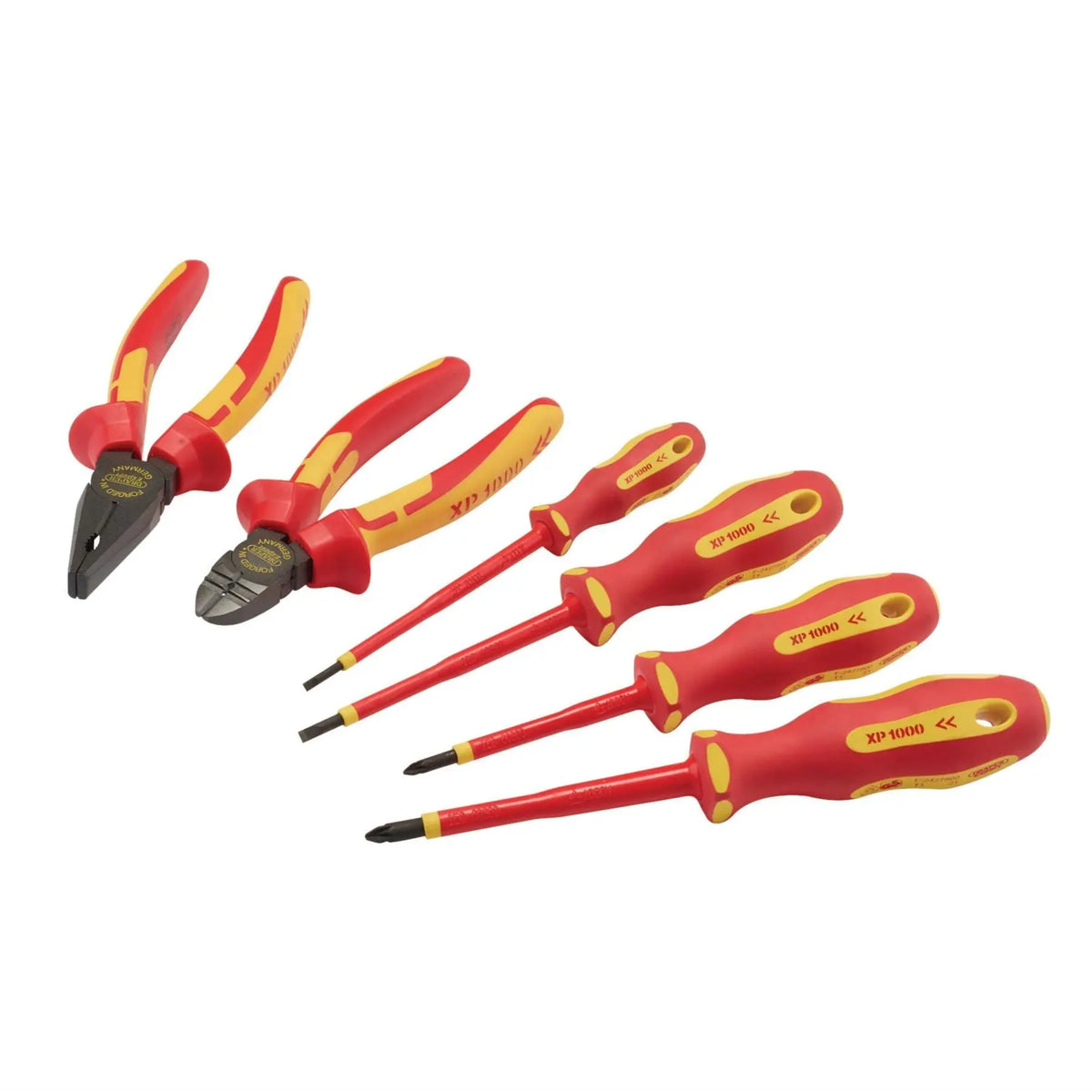 Draper XP1000 VDE Screwdriver and Pliers Set (6 Piece) 94848  White Rose Tools