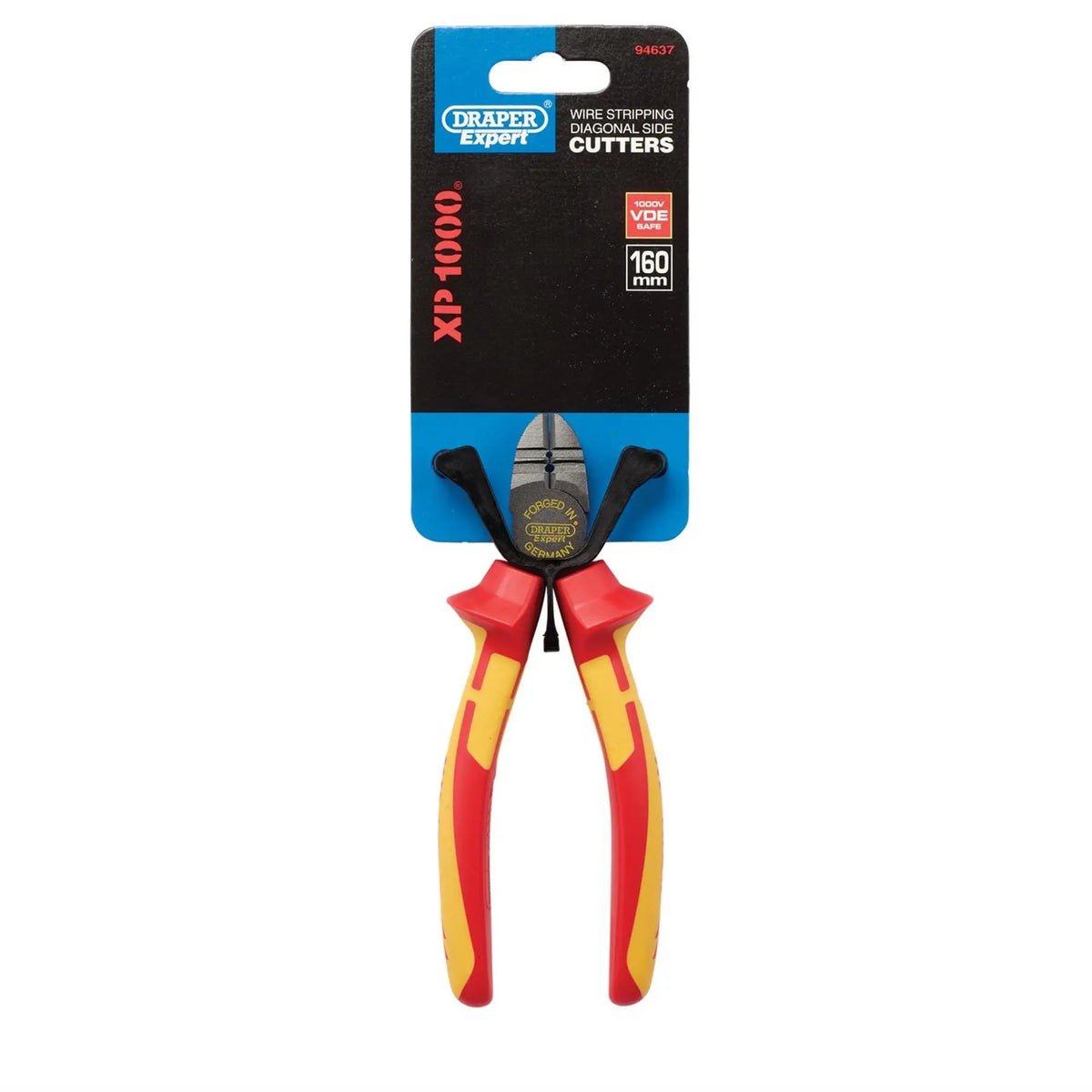 Draper XP1000 VDE Side Cutter/Stripper 160mm 94637  White Rose Tools