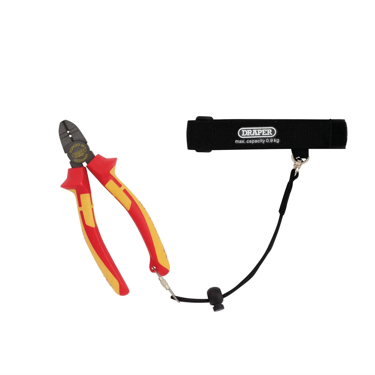 Draper XP1000 VDE Side Cutter/Stripper 160mm Tethered 99056  White Rose Tools