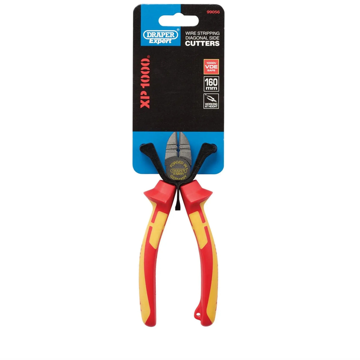 Draper XP1000 VDE Side Cutter/Stripper 160mm Tethered 99056  White Rose Tools