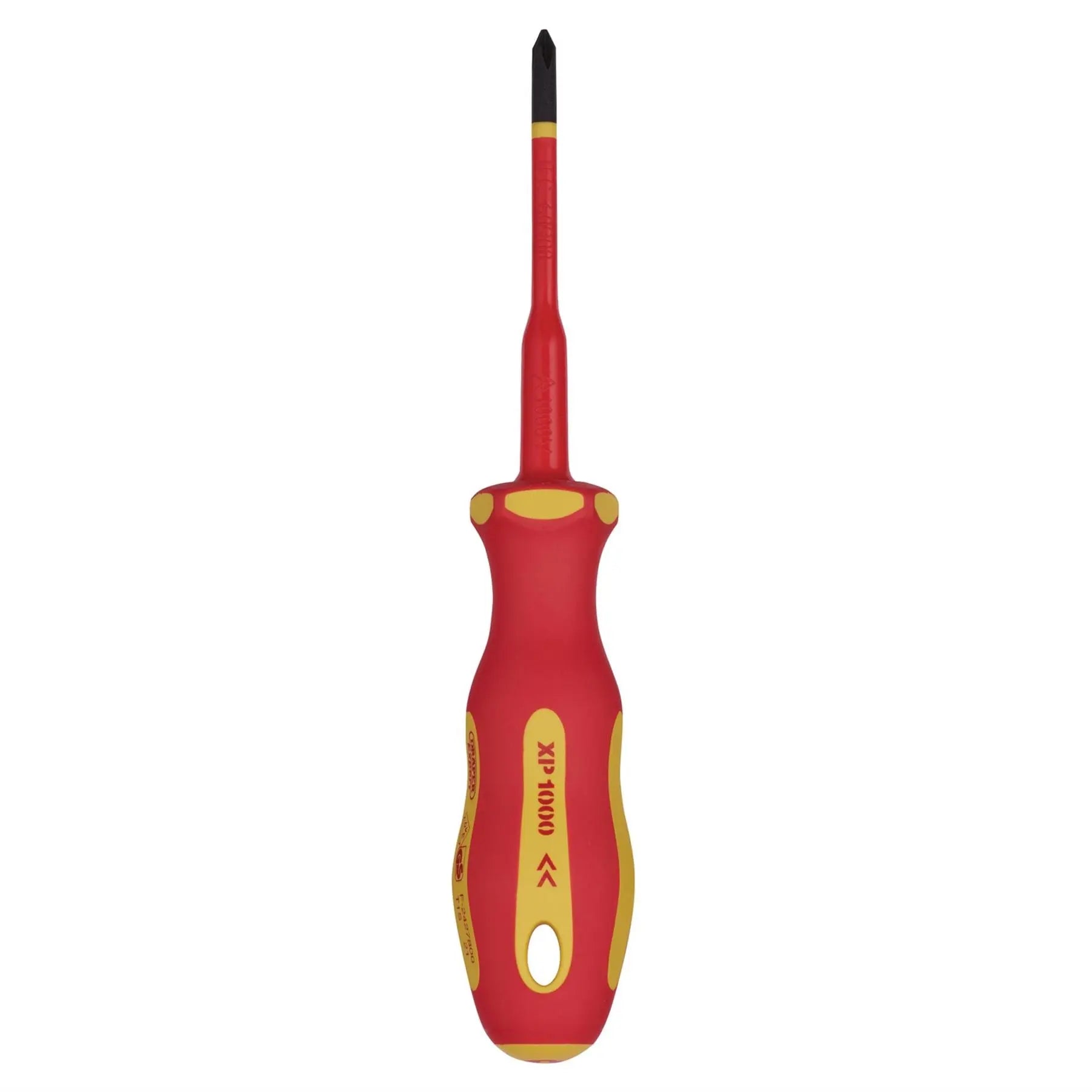 Draper XP1000 VDE Slimline Cross Slot Screwdriver No.1 x 80mm 02163  White Rose Tools