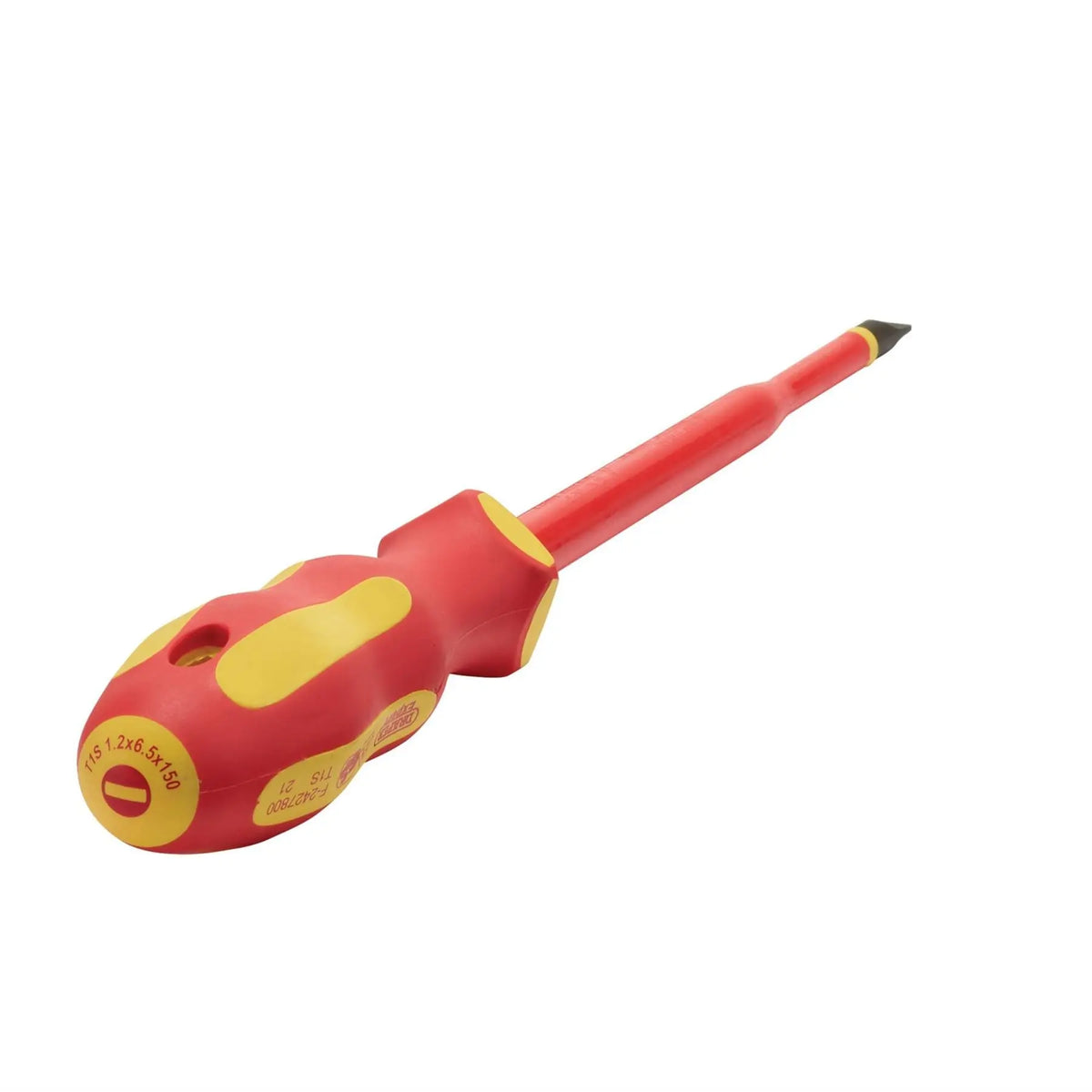 Draper XP1000 VDE Slimline Plain Slot Screwdriver 6.5 x 150mm 02162  White Rose Tools