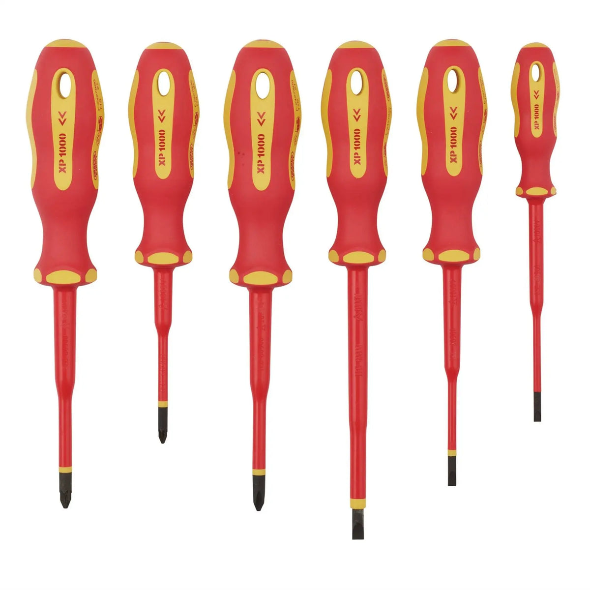 Draper XP1000 VDE Slimline Screwdriver Set (6 Piece) 02167  White Rose Tools