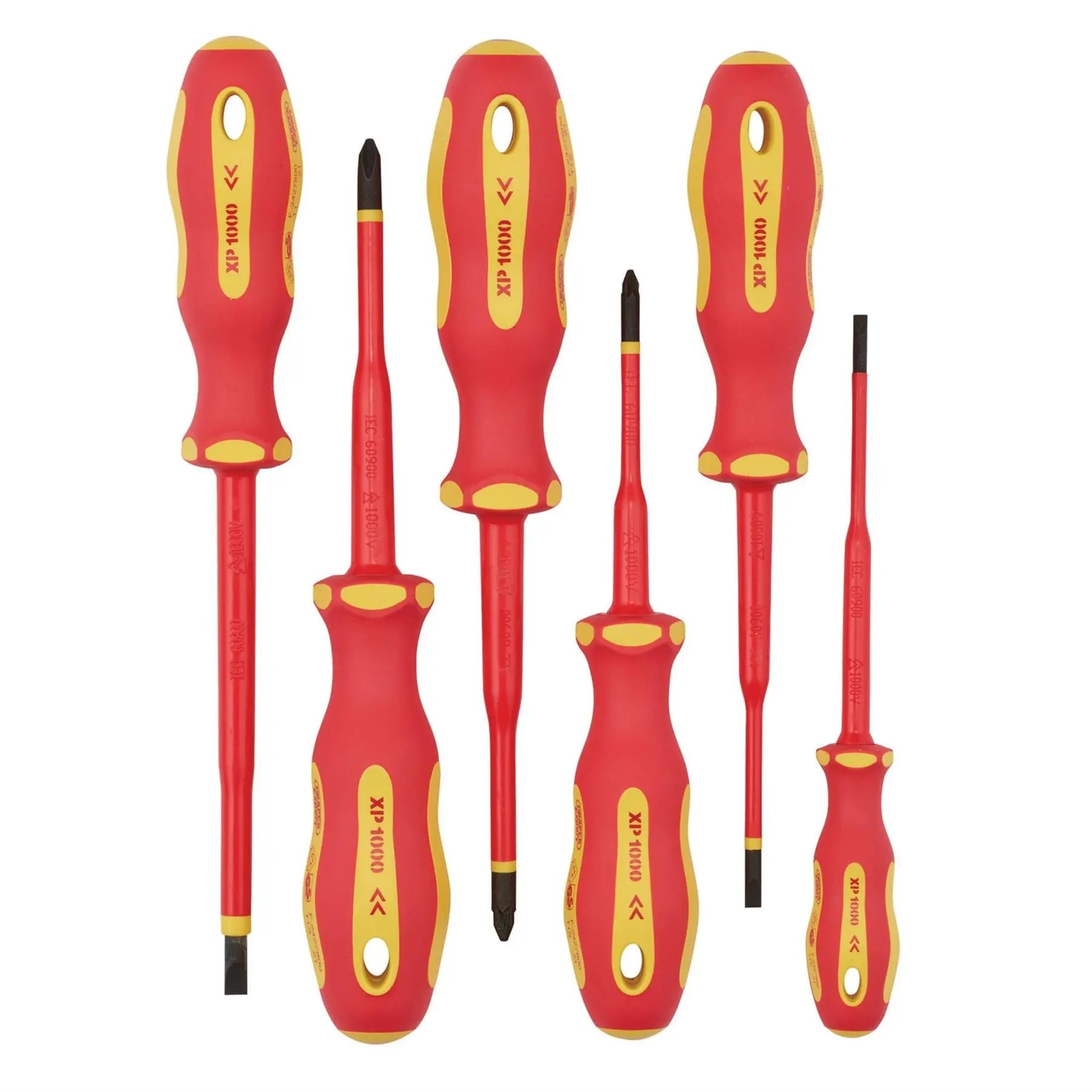 Draper XP1000 VDE Slimline Screwdriver Set (6 Piece) 02167  White Rose Tools