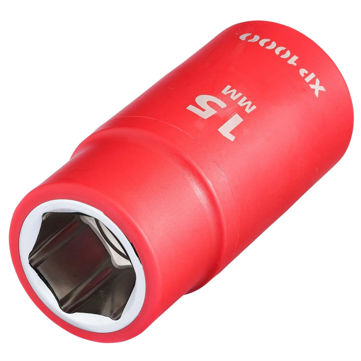 Draper XP1000 VDE Socket 1/2" Sq. Dr. 15mm 17762  White Rose Tools