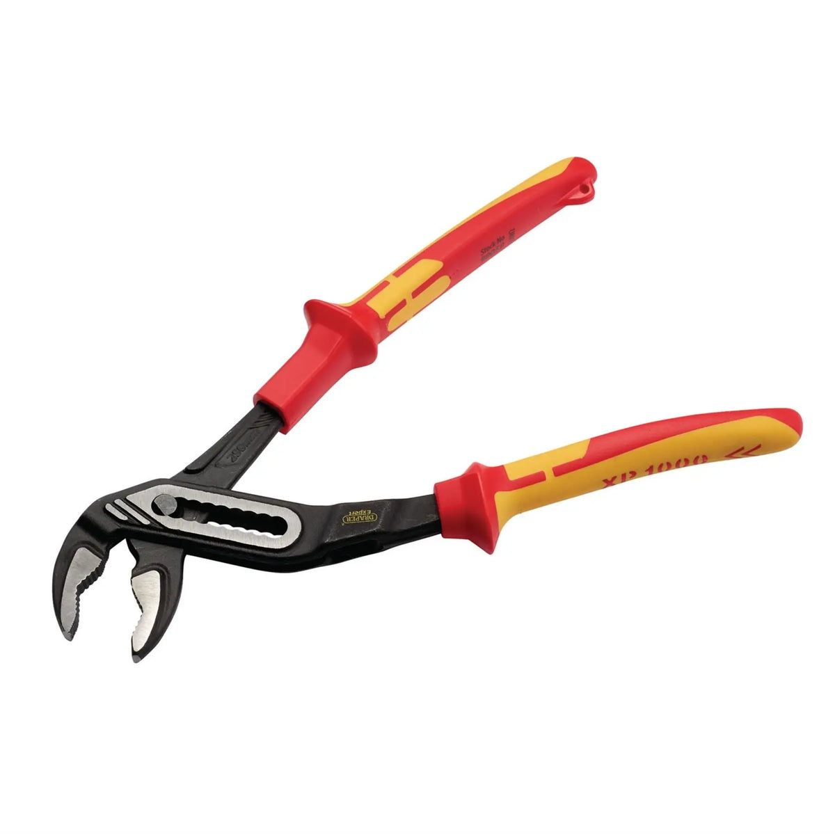 Draper XP1000 VDE Water Pump Pliers 250mm Tethered 99058  White Rose Tools
