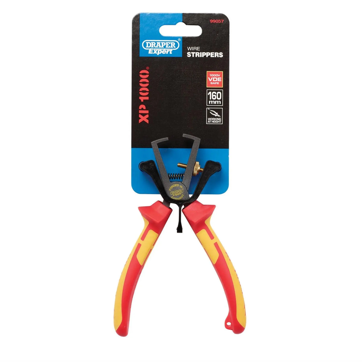 Draper XP1000 VDE Wire Strippers 160mm Tethered 99057  White Rose Tools