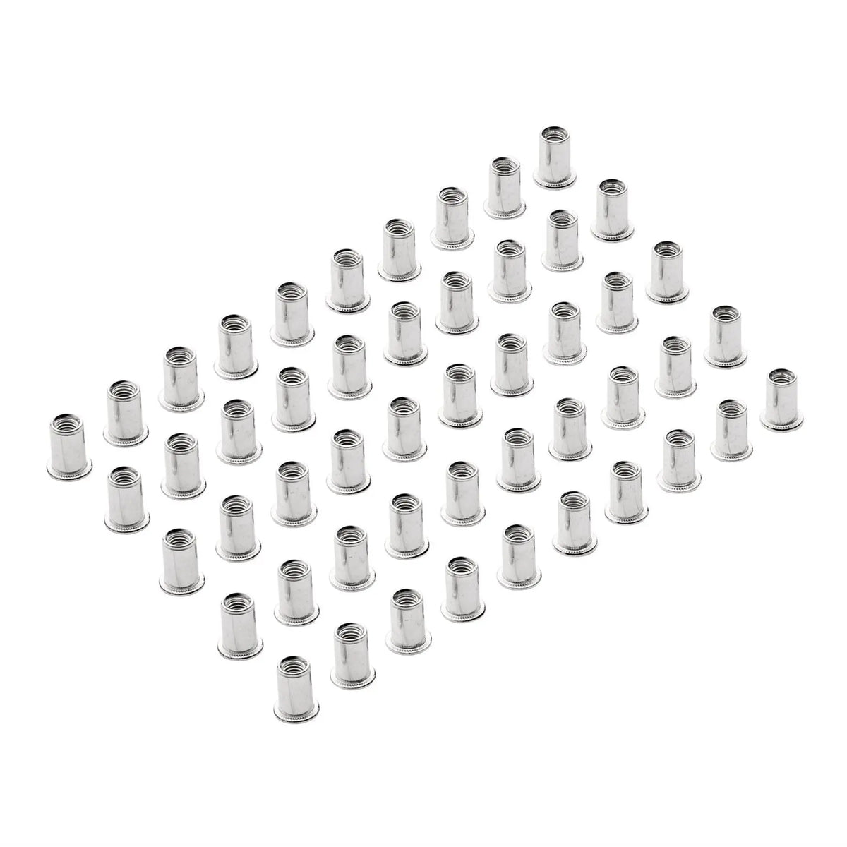 Draper Zinc Plated Threaded Insert Rivet Nuts M6 x 1.0mm (Pack of 50) 04053  White Rose Tools