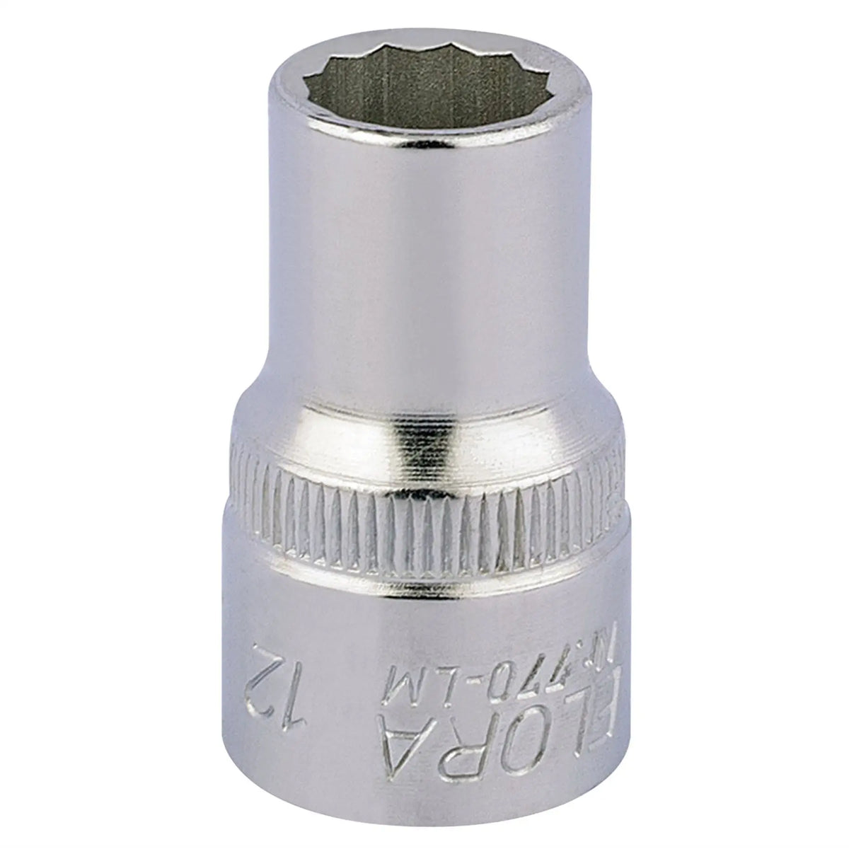 Elora Bi-Hexagon Socket 1/2" Sq. Dr. 12mm 24575  White Rose Tools
