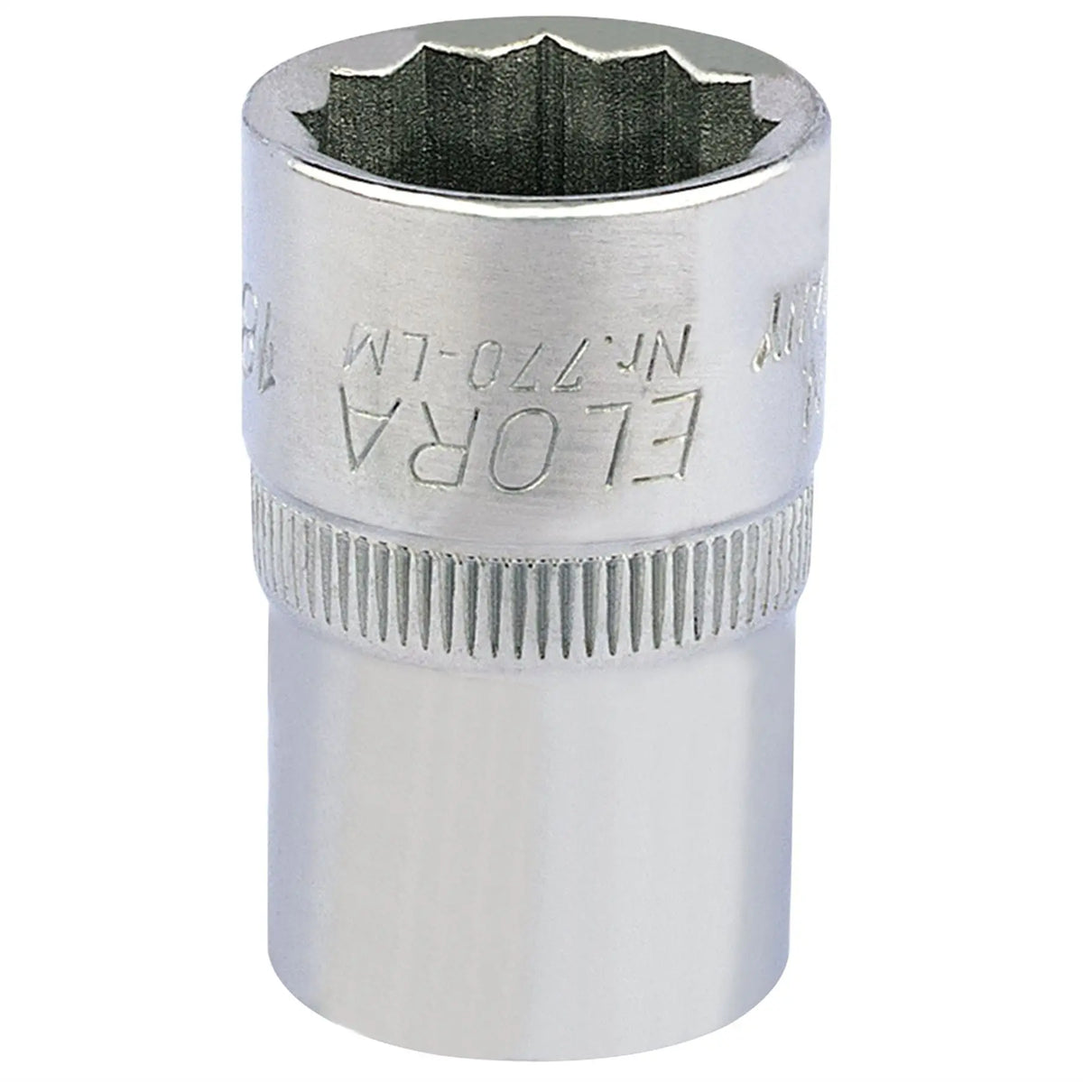 Elora Bi-Hexagon Socket 1/2" Sq. Dr. 18mm 24632  White Rose Tools