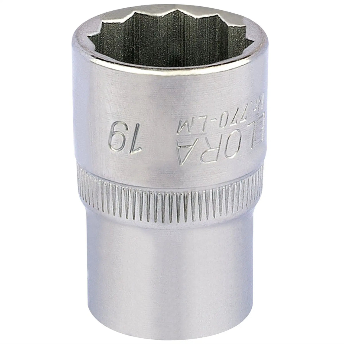 Elora Bi-Hexagon Socket 1/2" Sq. Dr. 19mm 24640  White Rose Tools