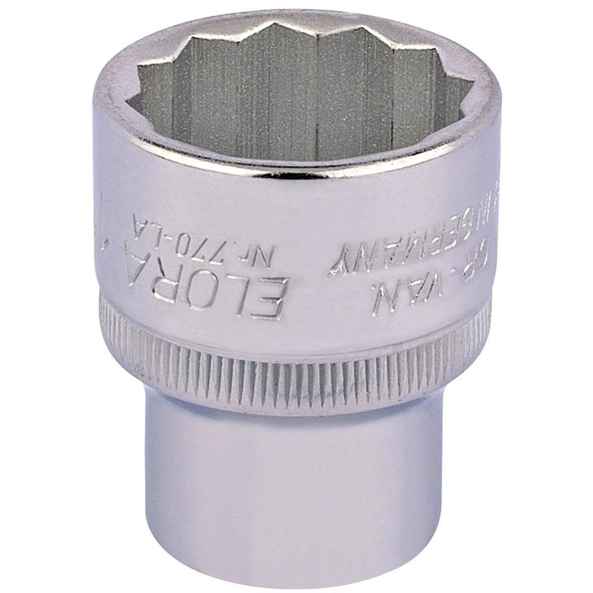 Elora Bi-Hexagon Socket 1/2" Sq. Dr. 1" 24476  White Rose Tools