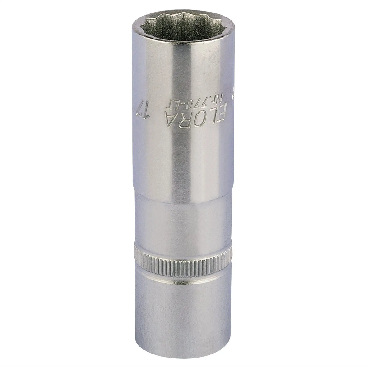 Elora Deep Bi-Hexagon Socket 1/2" Sq. Dr. 17mm 11935  White Rose Tools