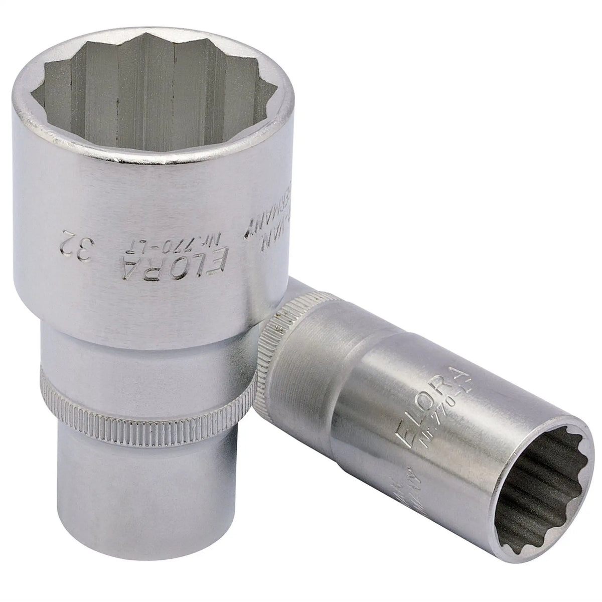 Elora Deep Bi-Hexagon Socket 1/2" Sq. Dr. 19mm 25119  White Rose Tools