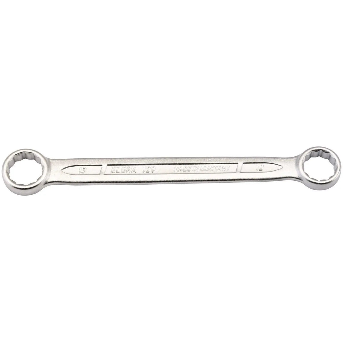 Elora Flat Metric Ring Spanner 12 x 13mm 02422  White Rose Tools