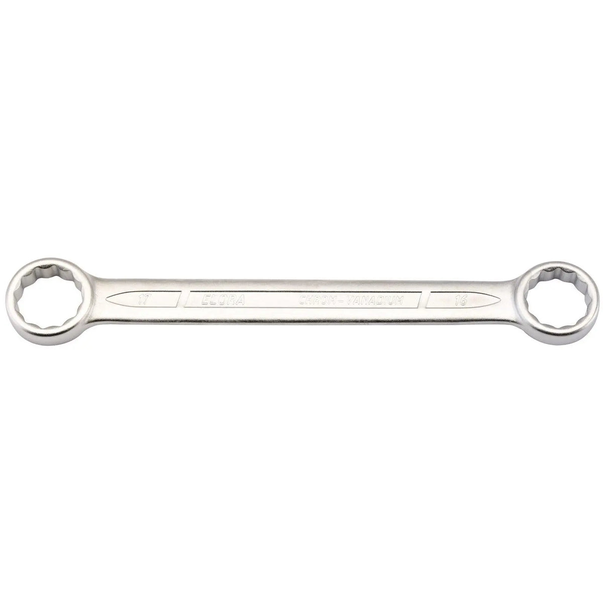Elora Flat Metric Ring Spanner 16 x 17mm 02448  White Rose Tools