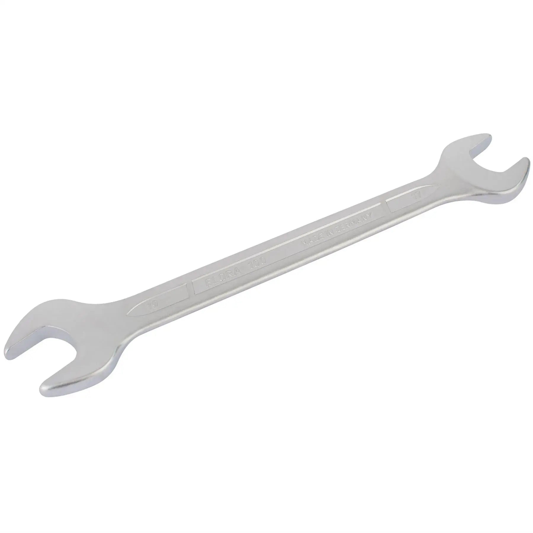 Elora Long Metric Double Open End Spanner 17 x 19mm 01961  White Rose Tools
