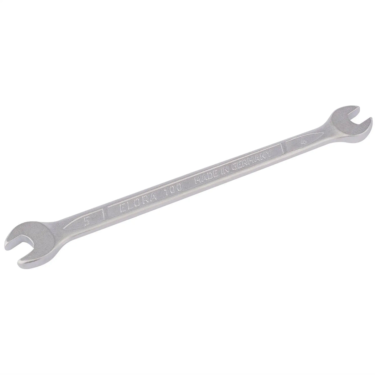 Elora Long Metric Double Open End Spanner 4 x 5mm 01797  White Rose Tools