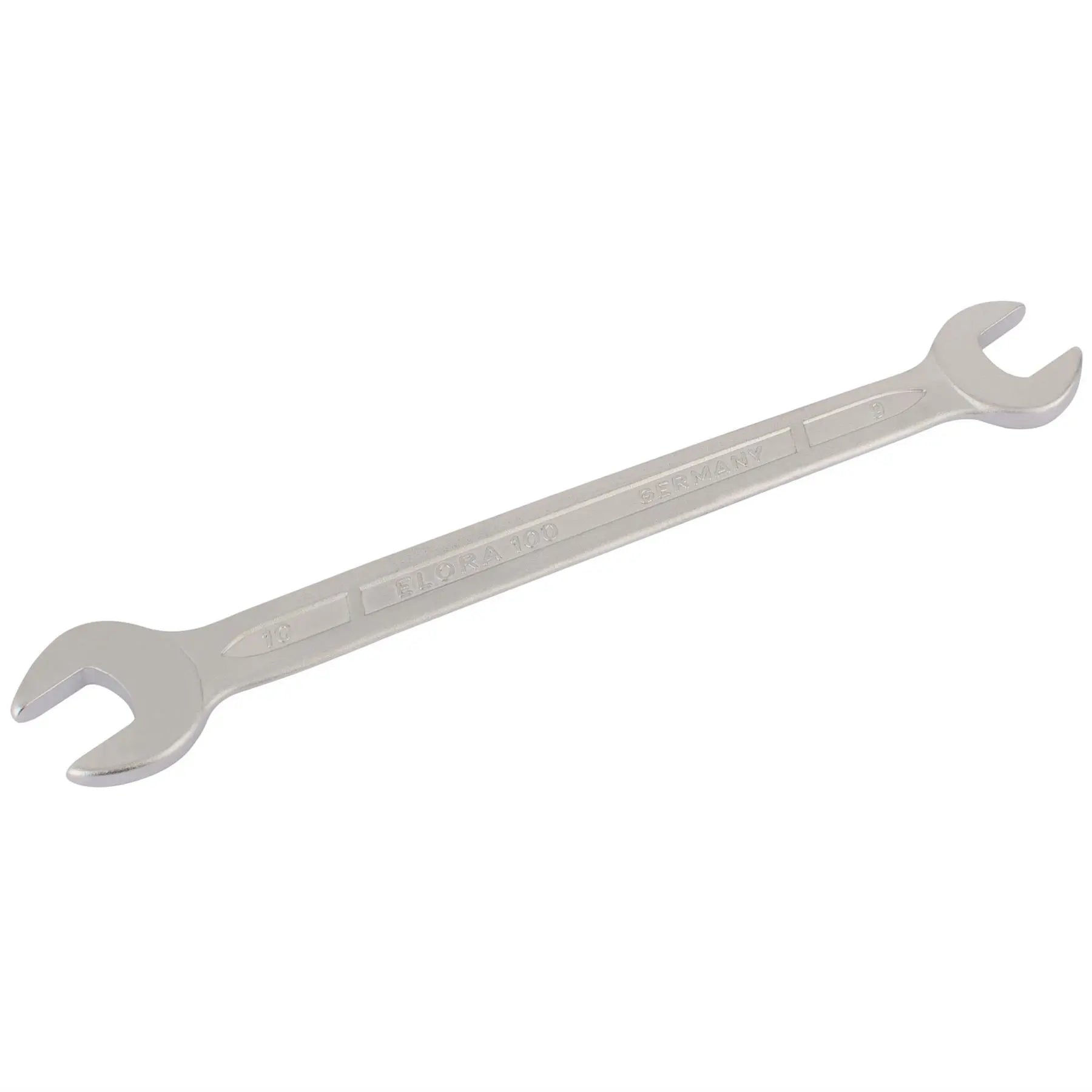 Elora Long Metric Double Open End Spanner 9 x 10mm 01854  White Rose Tools