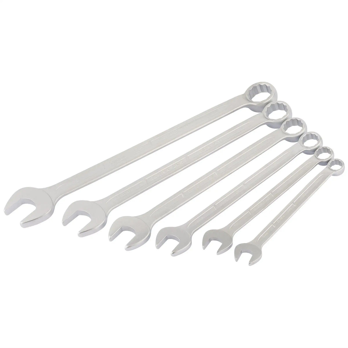 Elora Long Whitworth Combination Spanner Set (6 Piece) 03131  White Rose Tools