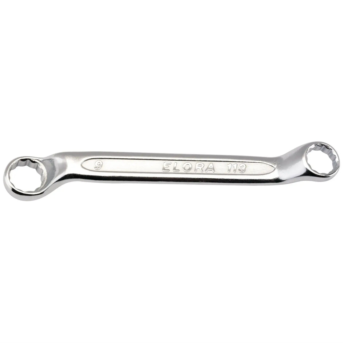 Elora Midget Deep Crank Metric Ring Spanner 8 x 9mm 02612  White Rose Tools