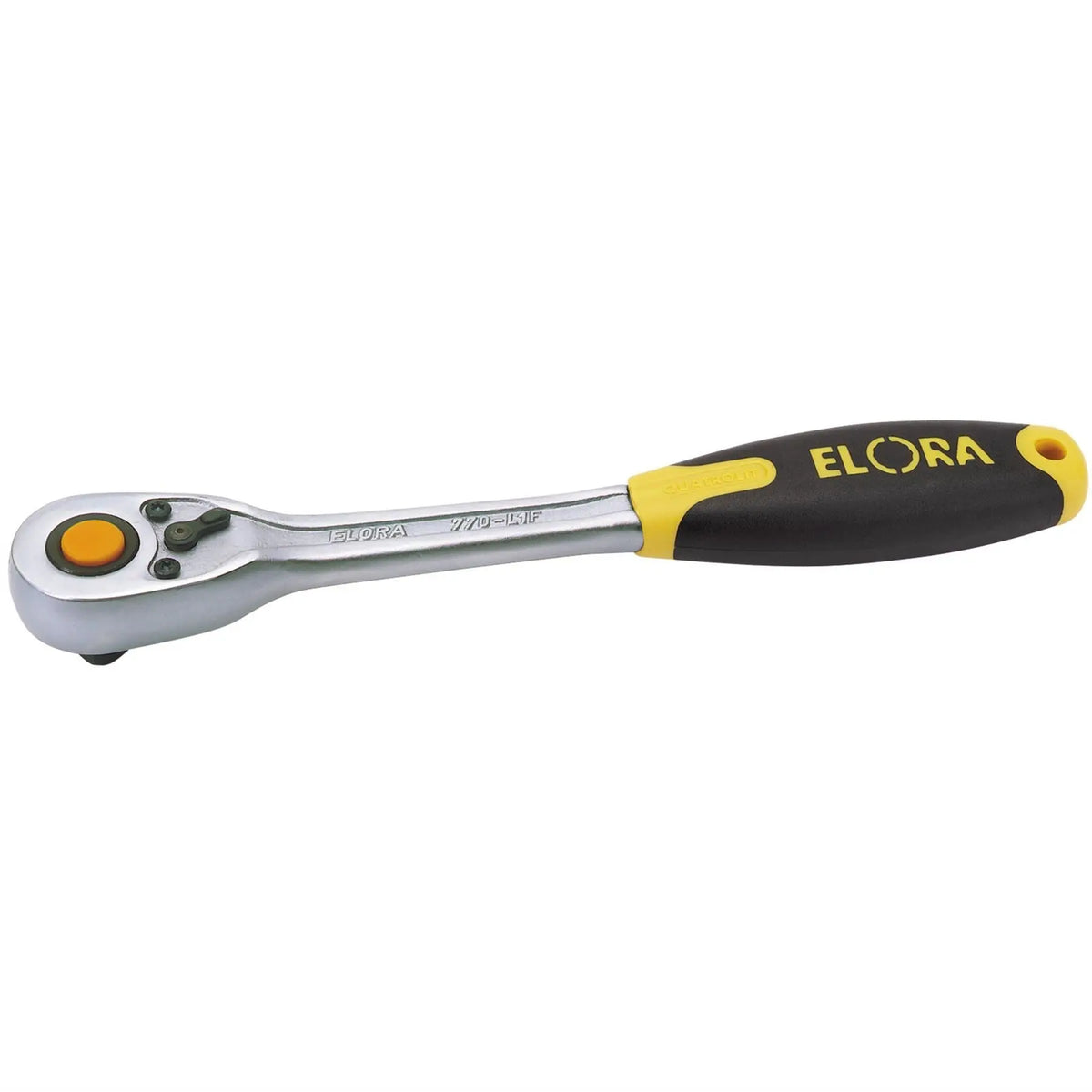 Elora Quick Release Soft Grip Reversible Ratchet 1/2" Sq. Dr. 270mm 55536  White Rose Tools
