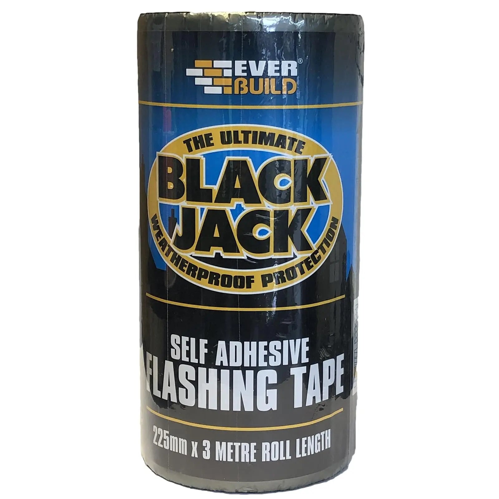 EverBuild Black Jack Self Adhesive Flashing Tape Lead Look Finish 3m Roof Repair 