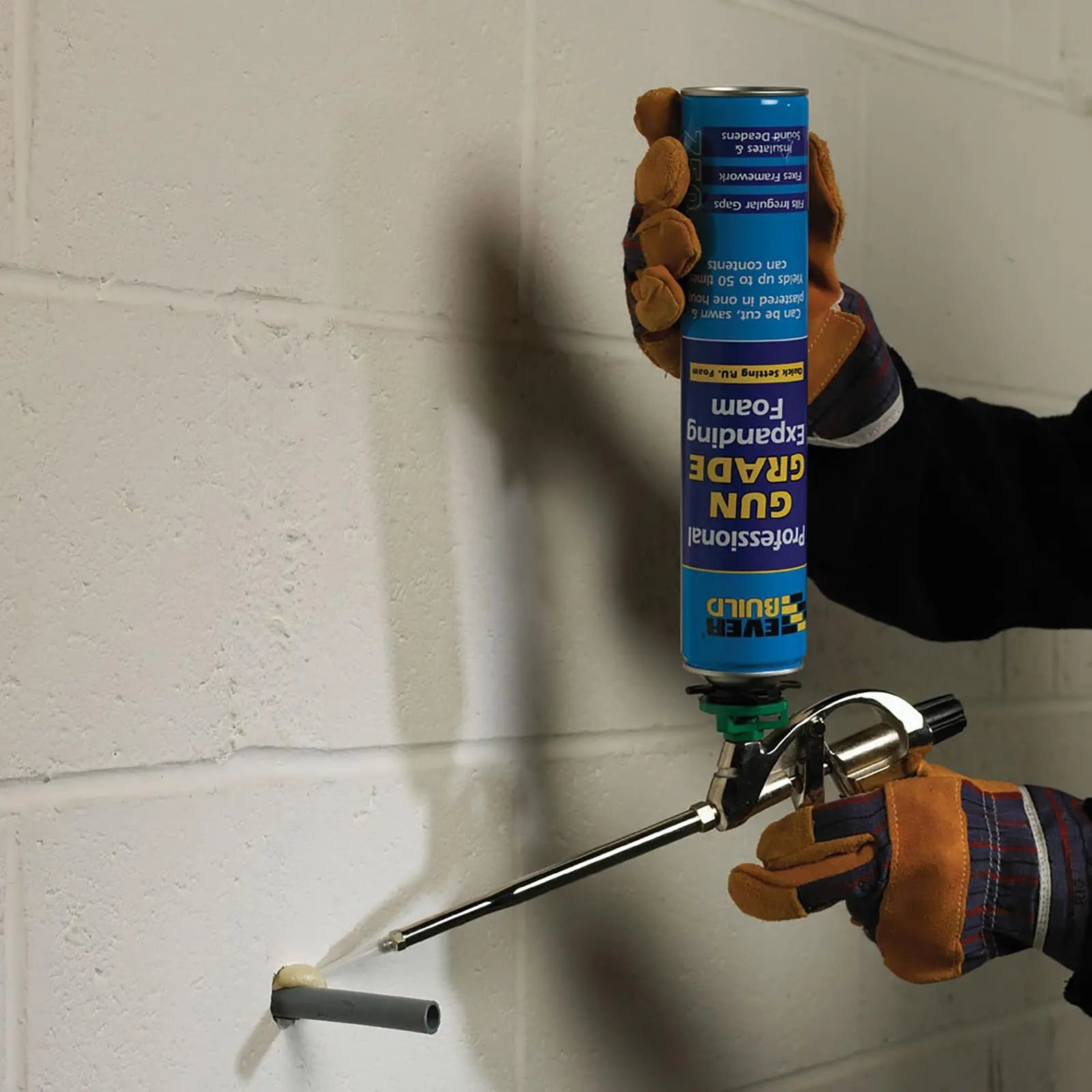 EverBuild Professional Gun Grade Expanding Foam 750ml Quick Setting PU Foam 