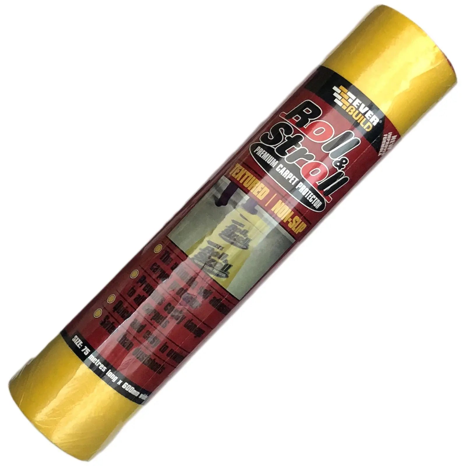 EverBuild Roll and Stroll Textured Non Slip Premium Carpet Floor Protector 600mm x 75m 