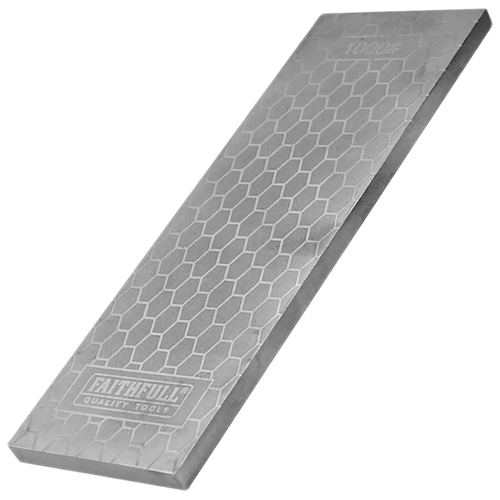Faithfull Double Sided Diamond Sharpening Stone with Docking Station 200mm x 70mm 
