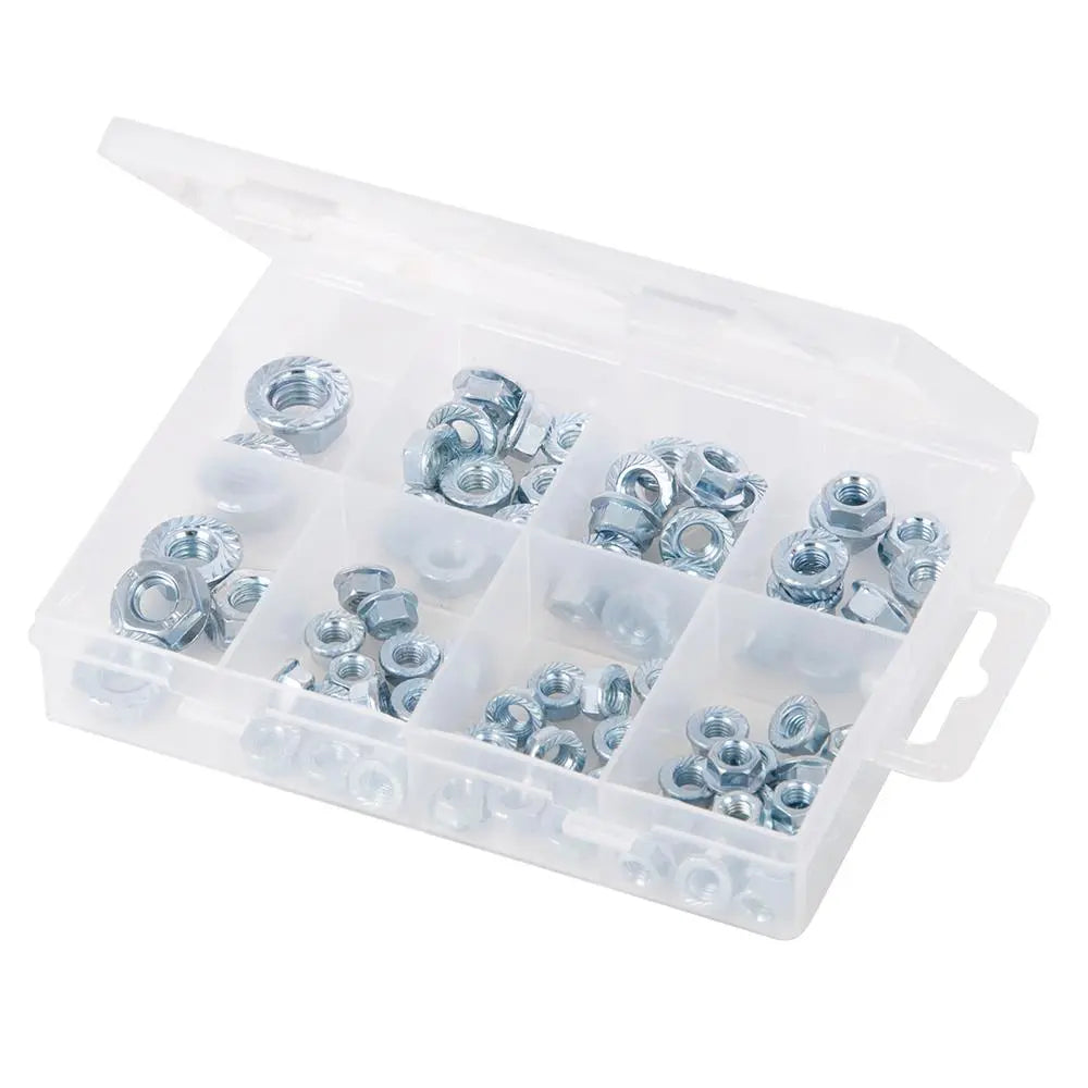 Fixman 78 Piece Flange Nuts Pack  White Rose Tools