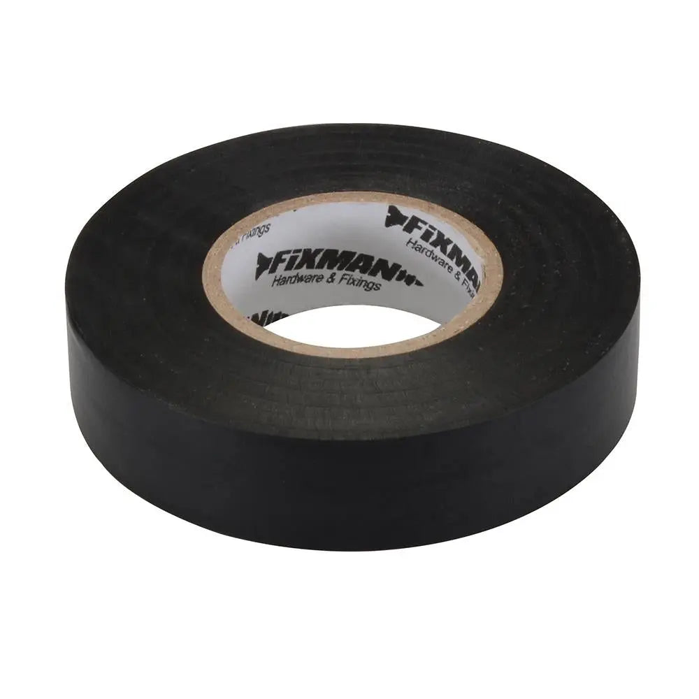 Fixman Insulation Tape 19mm x 33m Black 192069  White Rose Tools