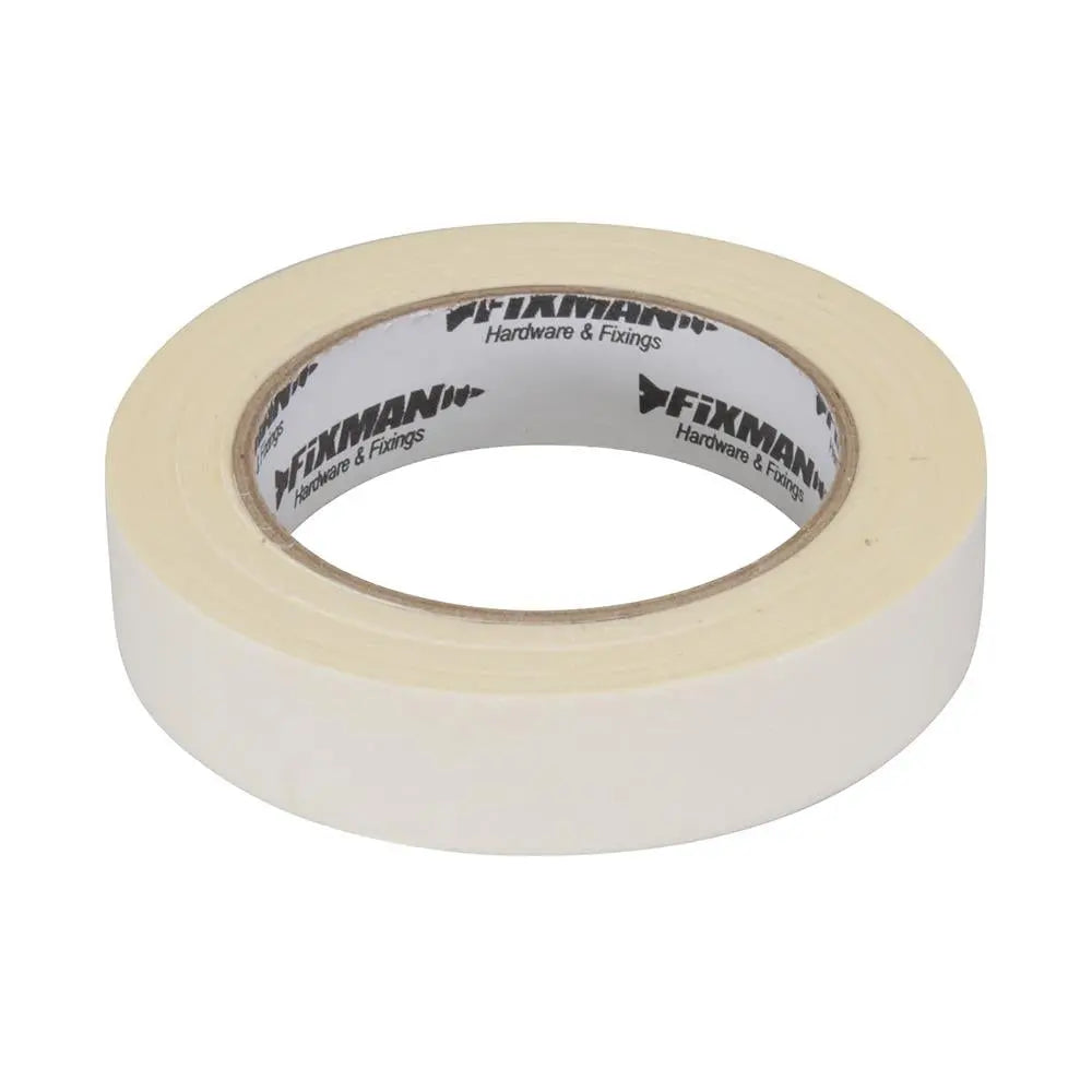 Fixman Low Tack Masking Tape 25mm x 50m 193178  White Rose Tools