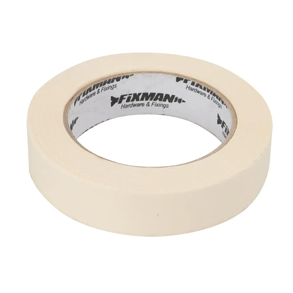 Fixman Masking Tape 25mm x 50m 192532  White Rose Tools