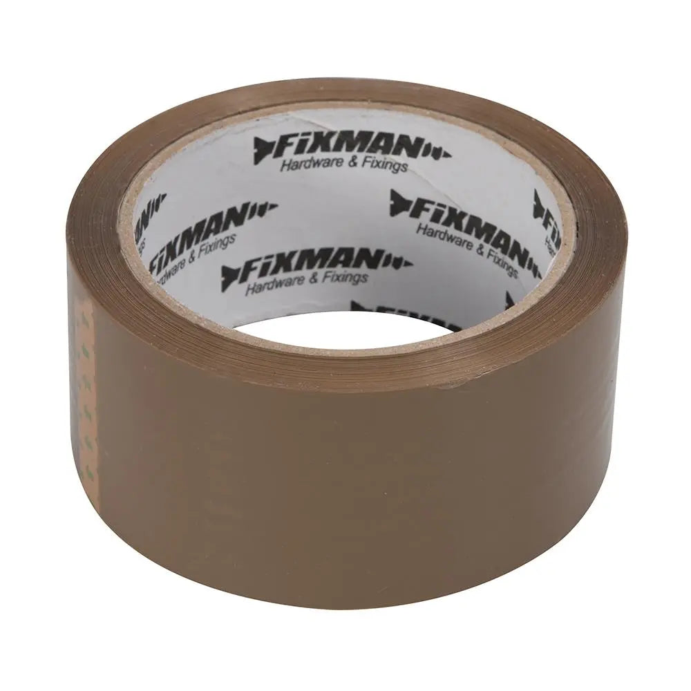 Fixman Packing Tape 48mm x 66m Brown 190368  White Rose Tools