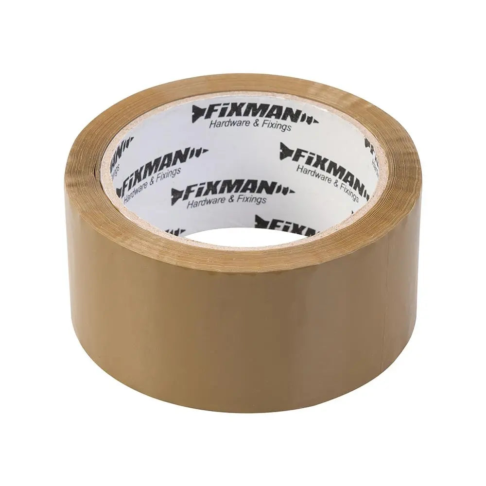 Fixman Packing Tape 48mm x 66m Brown 6pk 967758  White Rose Tools