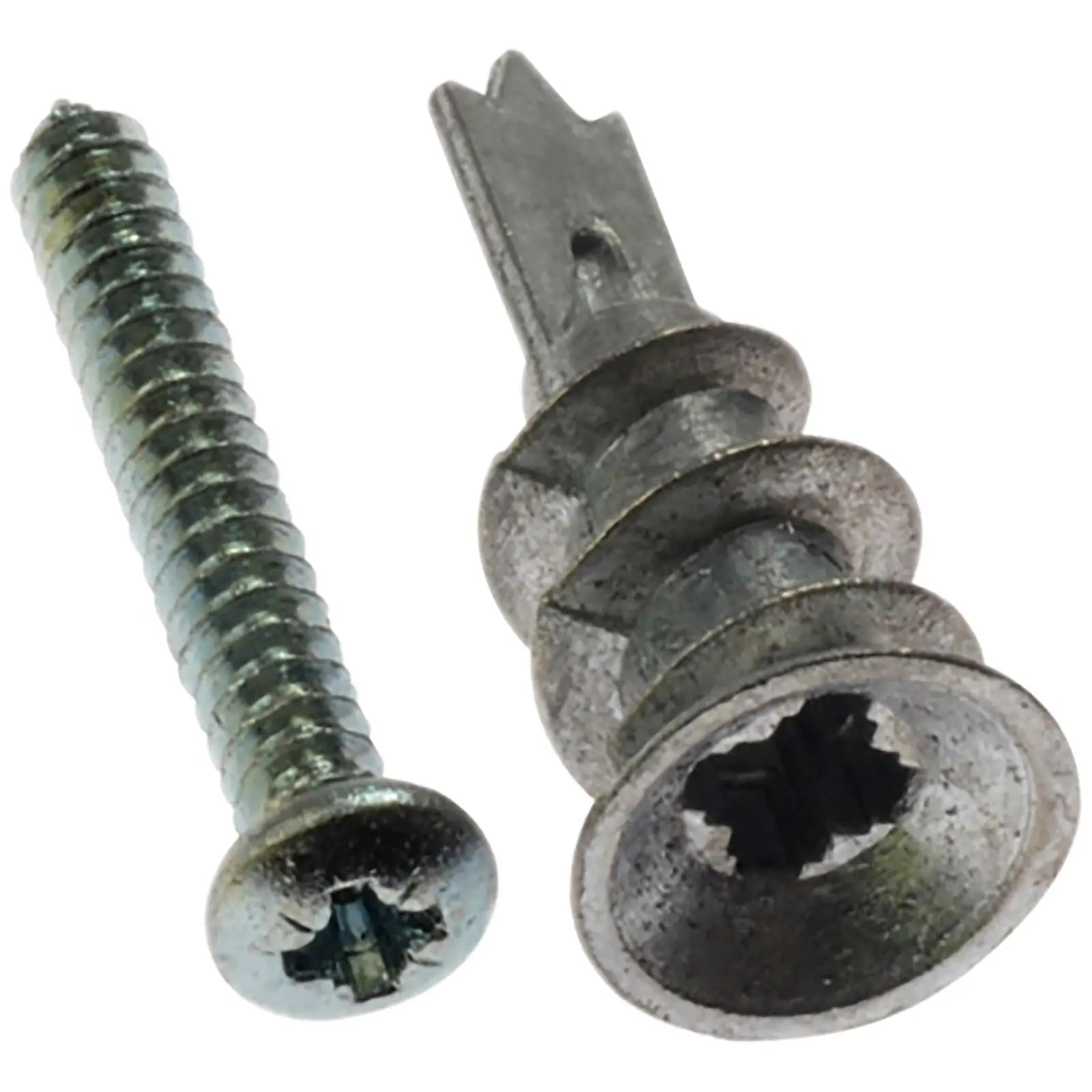 ForgeFix 100 Pack Zinc Alloy Plasterboard Cavity Wall Anchor Screws 4.5 x 35mm Screw 